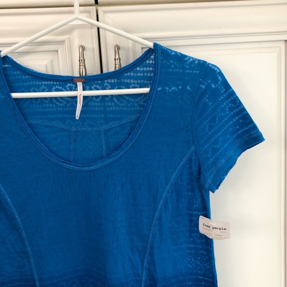 🥳HOST PICK🥳 NWT Free People ladies beaded t-shirt - Picture 2 of 13
